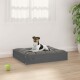 vidaXL Hundebett Grau 51,5x44x9 cm Massivholz Kiefer