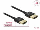 DeLock Kabel 4K 60Hz HDMI - HDMI, 1 m