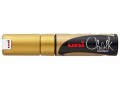 Uni Kreidemarker uni CHALK 8 mm Gold, Oberfläche: Metall