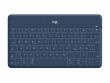 Logitech Tastatur Keys-To-Go Blau, Tastatur Typ: Mobile