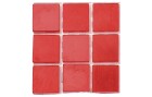 Glorex Selbstklebendes Mosaik Poly-Mosaic 10 mm Rot, Breite: 10