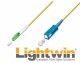 Lightwin LWL-Patchkabel LC/APC-SC, Singlemode, Simplex, 1m