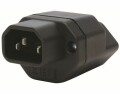 Steffen Adapterstecker C14 - T13 Schwarz, Detailfarbe: Schwarz