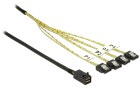DeLock SAS-Kabel SFF-8643 - 4xSATA 50 cm, Datenanschluss Seite