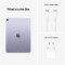 Bild 9 Apple iPad Air 10.9" (2022), 256 GB, Violett, M1 Chip, Wi-Fi + Cellular