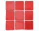 Glorex Selbstklebendes Mosaik Poly-Mosaic 10 mm Rot, Breite: 10