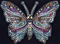 TATARUGA Samtbild A4 S29 Schmetterling, Kein Rückgaberecht