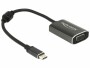 DeLock Adapter 4K USB-C - VGA/USB-C mit PD, Kabeltyp