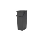 Brabantia Recyclingbehälter Sort & Go 40 l, Dunkelgrau, Material