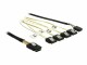 Bild 2 DeLock SATA-Kabel 4x SATA-SFF-8087 Reverse Breakout 50 cm