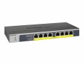 NETGEAR PoE+ Switch GS108PP 8 Port, SFP Anschlüsse: 0