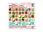 URSUS Designpapier X-Mas Glitter , , , Mehrfarbig