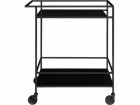 House Nordic Bartrolley Vita 79 x 68 cm, Schwarz, Natürlich