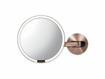 Simplehuman Kosmetikspiegel mit Sensor mit Wandhalterung Rosegold