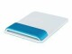 Leitz Mausmatte WOW Blau/Weiss, Detailfarbe: Weiss, Blau, Form