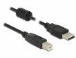 DeLock USB 2.0-Kabel A - B 3 m, Kabeltyp