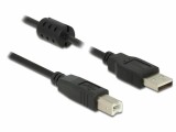 DeLock - Câble USB - USB (M) pour USB type B (M) - USB 2.0 - 3 m - noir
