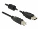 DeLock USB 2.0-Kabel A - B 1 m, Ausrichtung
