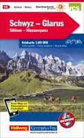 KÜMMERLY+FREY Velokarte 259024126 Schwyz-Glarus-Klausen 1:60'000, Dieses