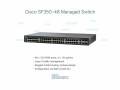 Cisco Switch/SF350-48 48Pt 10/100 Managed