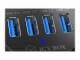 Bild 9 RaidSonic ICY BOX Tisch-Hub IB-HUB1403, Stromversorgung: USB, Anzahl