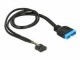 Bild 2 DeLock USB3.0 Pinheaderkabel 45 cm intern, Datenanschluss Seite