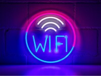 Vegas Lights LED Dekolicht Neonschild Wi-Fi Zone 30 x 30