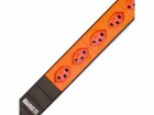 Steffen 19" Steckdosenleiste Alu Modular 8x T23, Schwarz/Orange