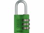 Abus Zahlenschloss 145/30 Lock-Tag Grün Aluminium, Schlossart