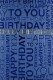 ABC       Geburtstagskarte          Text - 0162182   blau                        B6