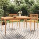 vidaXL Batavia-Tisch 150x90x75 cm Massivholz Teak