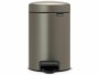 Brabantia Kosmetikeimer NewIcon 3 l, Platinum, Fassungsvermögen: 3