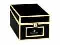 Semikolon Visitenkartenbox black 10.5x18x8.3cm bis zu 480
