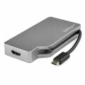 StarTech.com Adaptateur multiport USB-C - Gris sidéral - 4-en-1