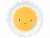 Bild 0 Partydeco Einwegteller Sonne 18 cm, 6 Stück, Gelb, Produkttyp