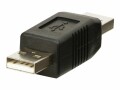 LINDY - Gender Changer USB - USB (M) zu USB (M) - Schwarz