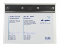 SIMPLEX   SIMPLEX Schreibplatte Platfix 32001 aluminium, für A5