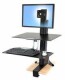 Ergotron WorkFit-S - Single HD Workstation with Worksurface Standing Desk
