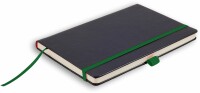 ROOST Notizbuch Denkzettel A5 R25-5054 schwarz/grün,192 S.