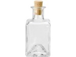 Glorex Glasflasche Quadratisch, 200 ml, Verpackungseinheit: 1