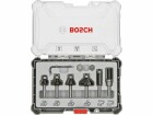 Bosch Professional Fräserset 8-mm-Schaft 6-teilig, Zubehörtyp: Fräser, Set