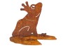 Ambiance Dekofigur Frosch auf Seerosenblatt, Bewusste