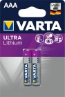 Varta Batterie Lithium ULTRA LITHIUM, Micro, AAA, CR03, 1.5V / 1100mAh, 2 Stück, 3 Pack Bundle