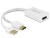 Bild 1 DeLock Adapter HDMI ? DisplayPort Weiss, 4K, USB-Strom, Kabeltyp