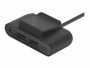 BELKIN USB-Hub 4-Port USB Charge Schwarz, Stromversorgung: Keine