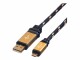 Roline GOLD 0,8m USB 2.0 Kabel, USB Typ A