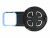 Bild 5 DeLock Wandhalterung für Echo Dot 3. Gen. Blau/Schwarz, Paarweise