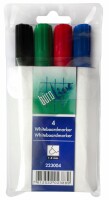 BÜROLINE Whiteboard Marker 1-4mm 223004 4 Farben, Etui, Kein