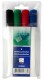 BÜROLINE  Whiteboard Marker        1-4mm - 223004    4 Farben, Etui