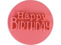 Cut my Cookies Stempel Happy Birthday Text, Detailfarbe: Rosa, Material